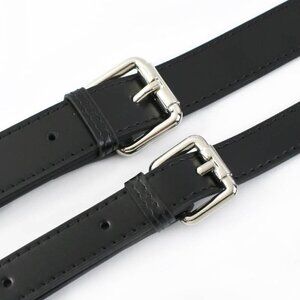 Replacement black Strap 1.8 cm Silver plated clips